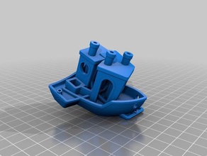 glitched 3d benchy La impresión en de las pruebas 3d print model - Mito3D
