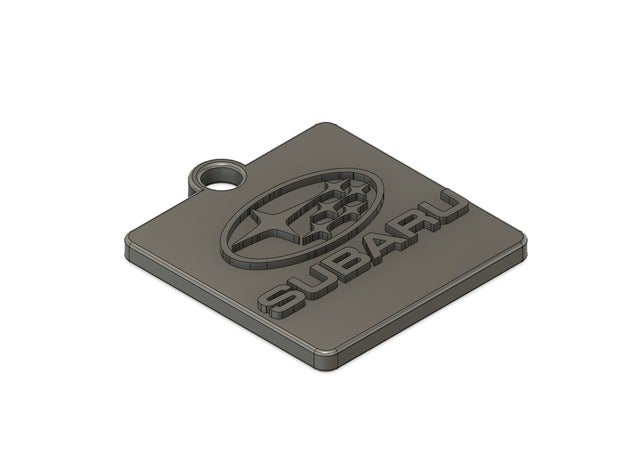 keychain subaru 2 3d printing 3D print model - Mito3D