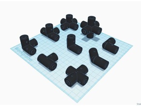kutup çapı 17 mm Konnektörler bağlayıcı bağlayıcılar kutuplu konnektör 3d print model - Mito3D