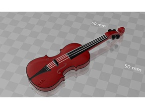 violine geige - colorprintable-Datei dazu Musik 3d print model - Mito3D