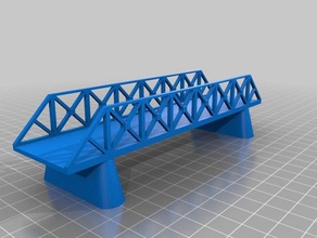 pont treillis buildings & structures architecture bridge n scale 3d print model - Mito3D