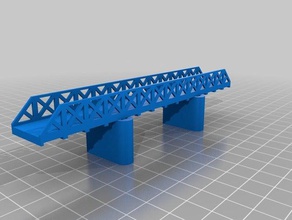 passerelle treillis bâtiments et structures de l'architecture pont n échelle 3d print model - Mito3D