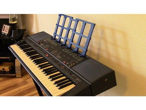 folha de suporte música eletrônica do teclado a 3d print model - Mito3D