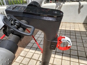 xiaomi m365 bag hanger adapter sport & outdoors accessories accessory clip holder electric scooter mijia 3d print model - Mito3D