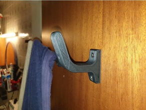 towel holder bathroom hanger hook 3d print model - Mito3D