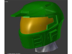 halo 3 - mjolnir mark 5 capacete traje marcos master chief 3d print model - Mito3D