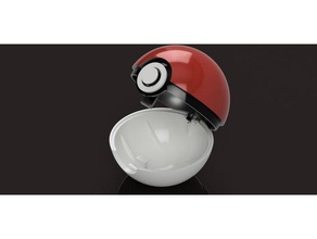 pokeball container toy & game accessories pokemon 3d print model - Mito3D