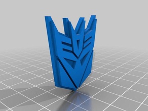 decepticon sembol Anahtarlık decepticon'lar transformers 3d print model - Mito3D