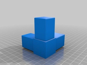 my customized square tubing corner connector 3d print model - Mito3D