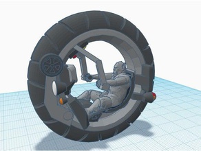 orc mono wheel biker models 3d print model - Mito3D