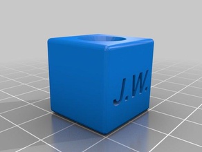 calibração do cubo A impressão 3d de 20x20 m10 porca w rfel 3d print model - Mito3D