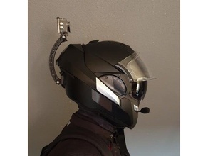 gopro scorpion helmet mount camera motorcycle mounts support 3d print model - Mito3D