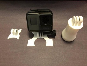 gopro starter pack camera mount 3d print model - Mito3D