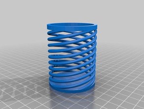 espiral de la copa decoración 3d print model - Mito3D