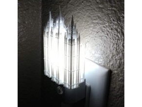 slc Tapınağı Gece Işığı kapatın dekor 3d print model - Mito3D