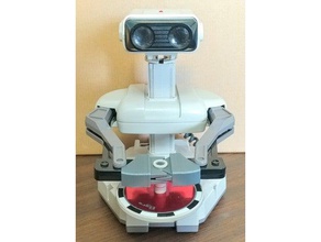 rob o robô de mãos brinquedo & acessórios para jogos gyromite nes nintendo garras bloco giroscópio pilha stack-up 3d print model - Mito3D