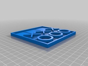tic tac toe-Spiel 3d-drucken 3d print model - Mito3D