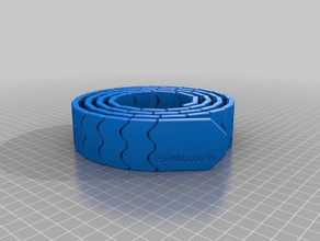 my customized belt print place mmu design accessories 3d print model - Mito3D
