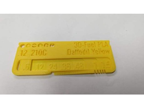 3d-fuel pla daffodil yellow alien3d july 2019 box swatch 3d printer accessories customized 3d print model - Mito3D