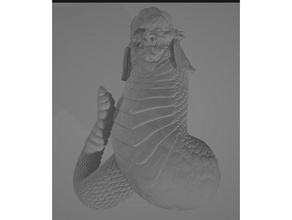 slaanesh serpente corpo marino giochi 28mm caos space marine warhammer 40k 3d print model - Mito3D
