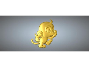 type de contrôle qualité du zodiaque pendentif 9 singe bijoux 3d print model - Mito3D