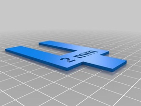cale 2mm hand-Werkzeuge kundengebundene 3d print model - Mito3D
