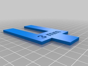 cale 3mm hand-Werkzeuge kundengebundene 3d print model - Mito3D