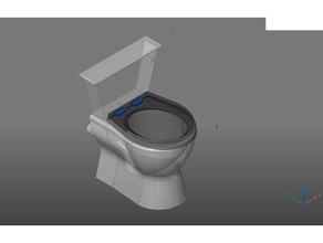 bricscad simplfied wc casa de banho 3d print model - Mito3D