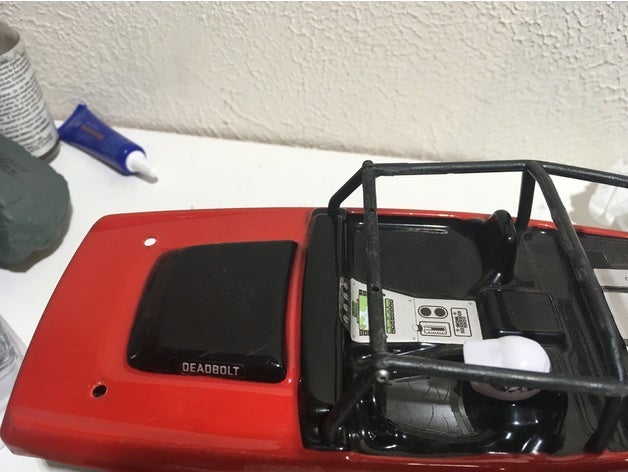 axial scx24 roof light eliminator body clip holder r c vehicles cage 3D print model - Mito3D