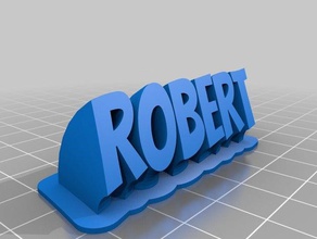 robert office customized 3d print model - Mito3D