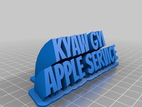 kyaw gyi service d'apple bureau de personnalisé 3d print model - Mito3D
