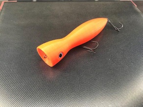 popper fishing lure 150mm build air chamber sport & outdoors fish 3d print model - Mito3D