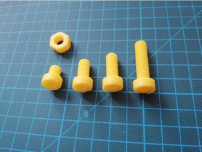 tkconstruction - tuercas de los pernos juguetes construcción 3d print model - Mito3D