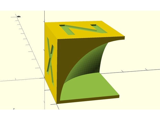 paramétrable étalonnage cube grotte L'impression 3d tests 20mm test de la l'étalonnage d'étalonnage personnalisé factice filament openscad shell 3D print model - Mito3D