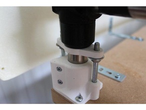 mpcnc adjustable foot 3d printer parts calibration cnc machine height holder mod 525 add-on screw tube 3d print model - Mito3D