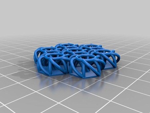 nasa fabric small hexagon fixed bottom engineering 3d printing chainmail 3d print model - Mito3D