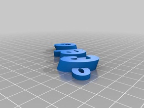 part1 keychains customized 3d print model - Mito3D