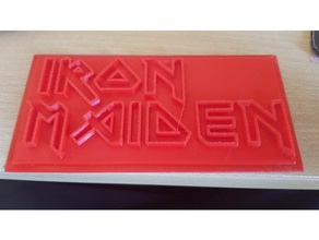 iron maiden magnet decor refrigerator 3d print model - Mito3D