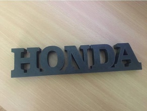 honda logo stehen Fahrzeuge stand 3d print model - Mito3D
