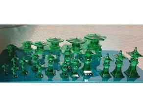 giapponese pietra lampade giocattolo & accessori di gioco 28mm 32mm edificio dettagli kit da tavolo terreno 3d print model - Mito3D