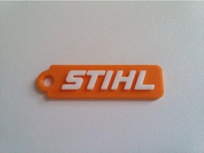 stihl - logotipo 3d chaveiro motosserra chaveiros interruptor da moto-serra 3d print model - Mito3D