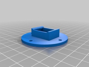 round keystone jack flange 3d printer parts 3d print model - Mito3D