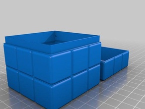rubik's cube box games rubiks storage 3d print model - Mito3D