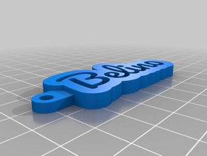 belino clave de la cadena su nombre personal llaveros personalizado 3d print model - Mito3D