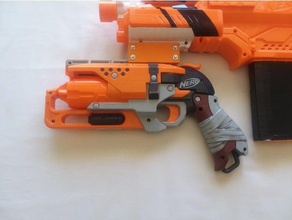 nerf ferrocarril masterkey - clamp juguetes mecánicos blaster la abrazadera clave maestra rail 3d print model - Mito3D