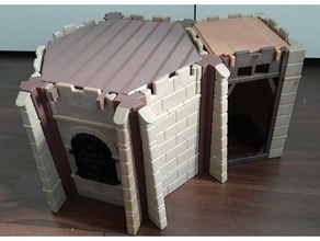 hexagone playmobil château-de-chaussée jouets & jeux 3d print model - Mito3D