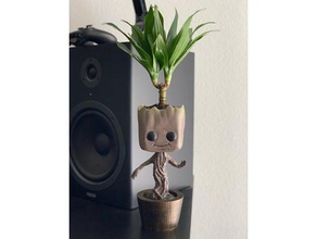 baby groot planter spit limbs outdoor & garden do not want no more groots 3d print model - Mito3D