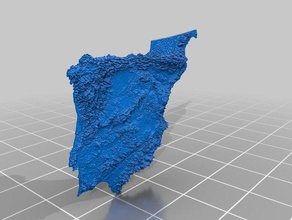 iberia mountains - 3d topography map scans & replicas 3d print model - Mito3D