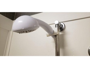 shower hand-held holder simple quick fix bathroom handheld head 3d print model - Mito3D