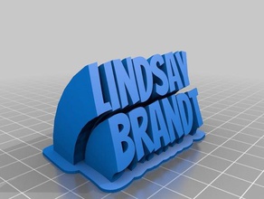 lindsay brandt office personalizado 3d print model - Mito3D
